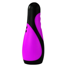 Фиолетовый мастурбатор с вибрацией, фото 