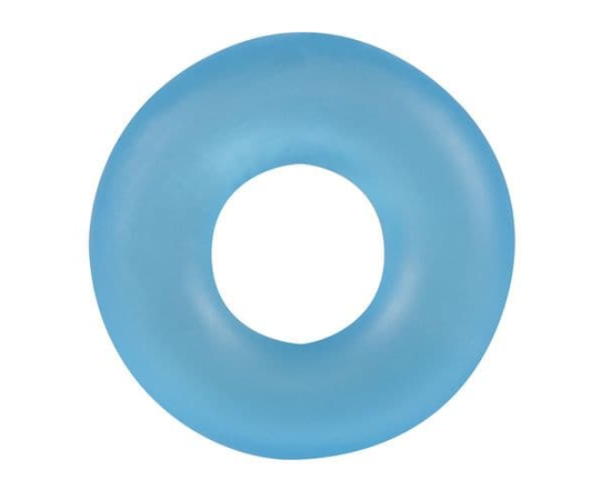 Голубое эрекционное кольцо Stretchy Cockring, фото 