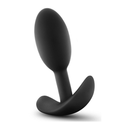 Черный анальный стимулятор Vibra Slim Plug Small - 8,8 см., фото 