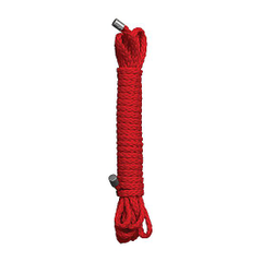 Красная веревка для бандажа Kinbaku - 10 м., фото 