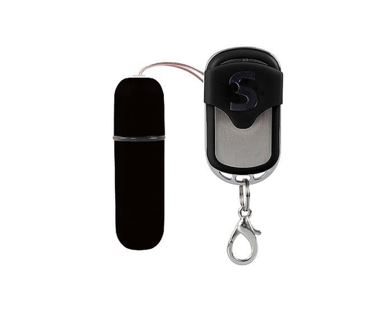 Черная вибропуля  Remote Vibrating Bullet с пультом ДУ, фото 