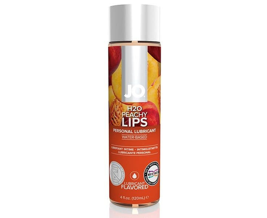 Лубрикант с ароматом персика JO Flavored Peachy Lips - 120 мл., Объем: 120 мл., фото 