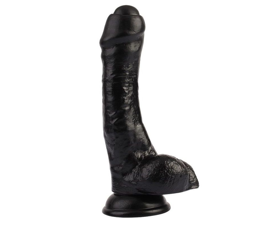 Черный фаллоимитатор Super Sex Cock - 20,5 см., фото 