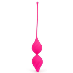 Ярко-розовые вагинальные шарики со смещенным центром тяжести, фото 