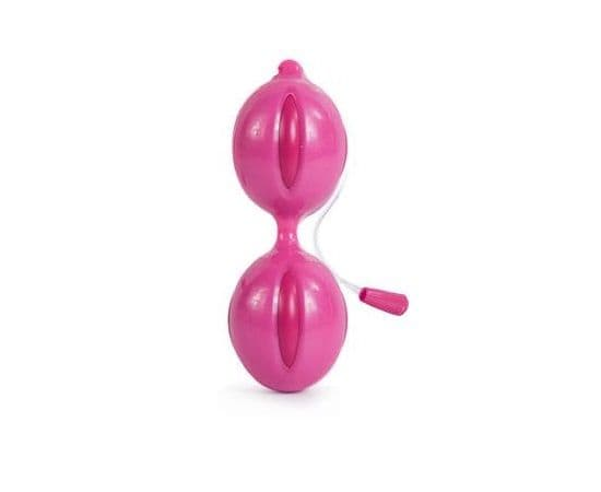 Розовые вагинальные шарики Climax V-Ball Pink Vagina Balls, Цвет: розовый, фото 