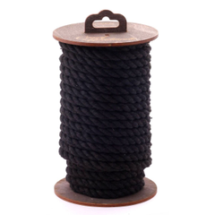 Хлопковая веревка для бондажа на катушке, Длина: 2000.00, Цвет: черный, фото 