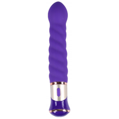 Спиралевидный вибратор - 21 см., Цвет: фиолетовый, фото 