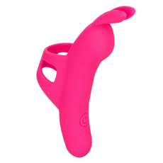 Розовый вибромассажер на палец The Flirty Vibe - 10 см., фото 