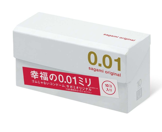 Супертонкий презерватив Sagami Original 0.01, Длина: 17.00, Объем: 10 шт., фото 