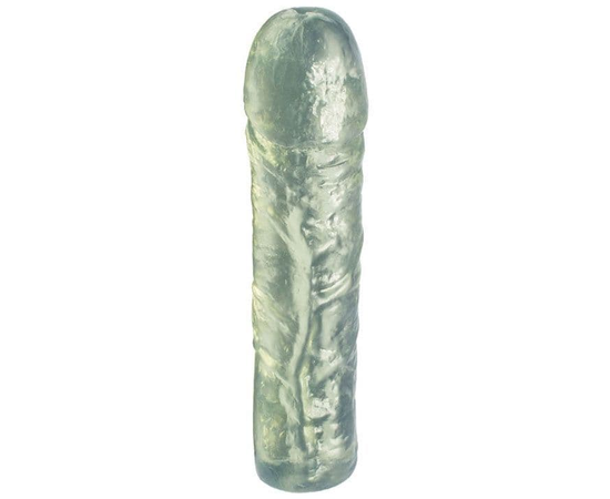 Прозрачный гелевый фаллоимитатор - 16,5 см., Цвет: прозрачный, фото 