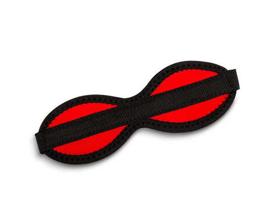 Красно-черная мягкая маска на липучке, фото 
