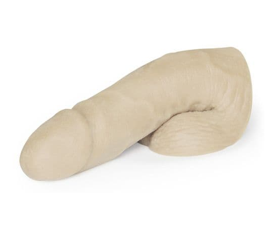 Мягкий имитатор пениса Fleshton Limpy среднего размера - 17 см., Цвет: телесный, фото 