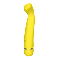 Перезаряжаемый вибратор Raffi - 17,1 см., Длина: 17.10, Цвет: желтый, фото 