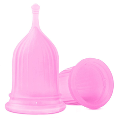Розовая менструальная чаша HANNA, фото 