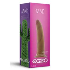 Телесный фаллоимитатор без мошонки Mad Cactus - 18 см., Цвет: телесный, фото 