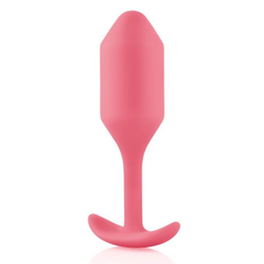 Пробка для ношения B-vibe Snug Plug 2 - 11,4 см., Длина: 11.40, Цвет: розовый, фото 