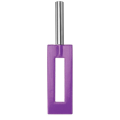Чёрная шлёпалка Leather Gap Paddle - 35 см., Цвет: фиолетовый, фото 