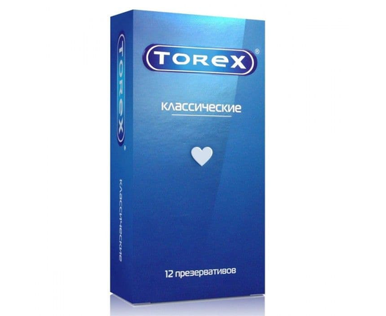Гладкие презервативы Torex "Классические" - 12 шт., фото 