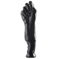Черный фаллоимитатор-кулак Works Fist of Fury - 28 см., фото 