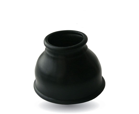 Чёрная силиконовая насадка для помпы - размер L, фото 