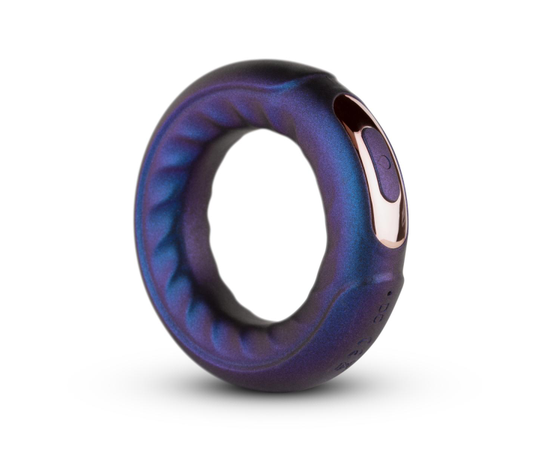 Фиолетовое эрекционное виброкольцо Saturn Vibrating Cock/Ball Ring, фото 