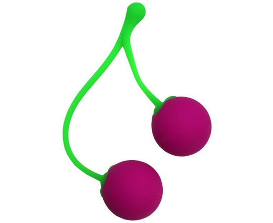 Вагинальные шарики Sweet Cherry со смещенным центром тяжести, Цвет: ярко-розовый, фото 