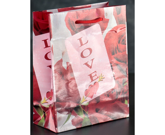 Подарочный пакет "Любовь" - 23 х 18 см., фото 