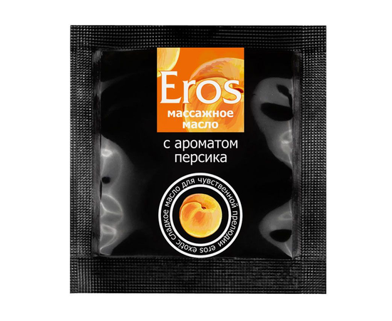 Саше массажного масла Eros exotic с ароматом персика - 4 гр., фото 