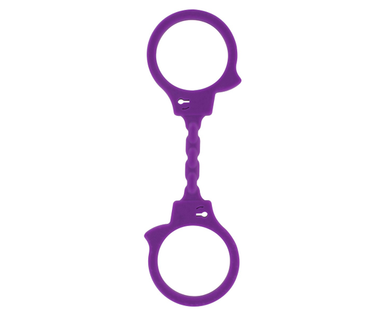 Фиолетовые эластичные наручники STRETCHY FUN CUFFS, фото 