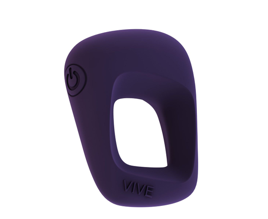 Фиолетовое эрекционное вибрирующее кольцо Senca , фото 