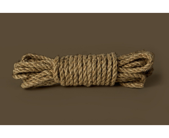 Пеньковая верёвка для бондажа Shibari Rope - 10 м., фото 
