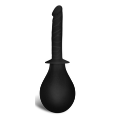 Черный анальный душ Bondage Fetish Deluxe Douche с наконечником-пенисом, фото 