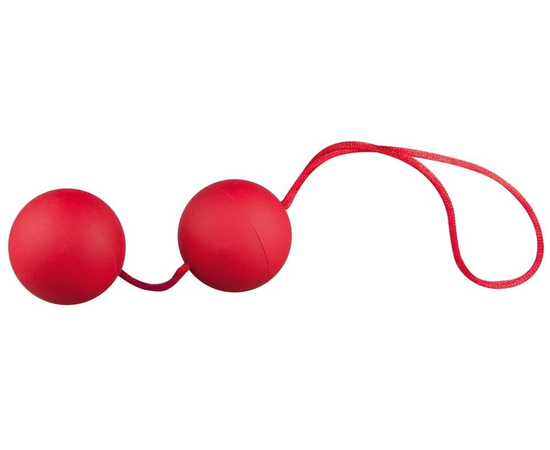 Красные вагинальные шарики Velvet Red Balls, фото 