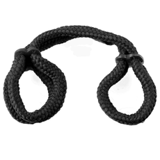 Черные верёвочные оковы на руки или ноги Silk Rope Love Cuffs, фото 