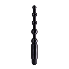 Черная виброцепочка ANAL PLAY - 12,5 см., фото 