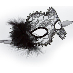Кружевная маска Venetian Eye Mask, Цвет: черный, фото 