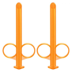 Набор из 2 оранжевых шприцов для введения лубриканта Lube Tube, фото 