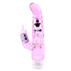 Вибратор-кролик My Dual Pleasure - 21 см., Цвет: розовый, фото 