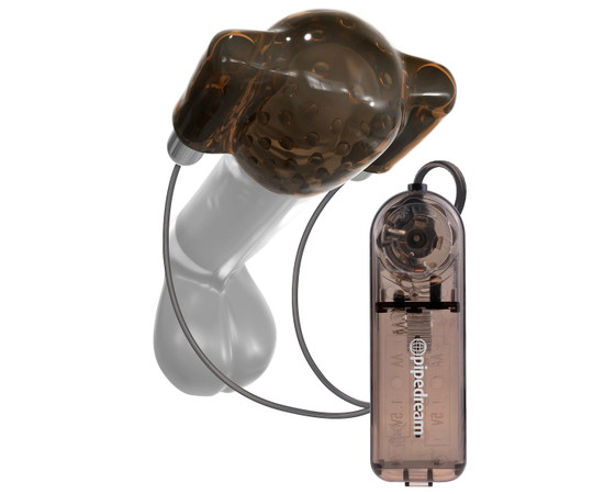 Дымчатый вибростимулятор головки пениса Dual Vibrating Head Teaser, фото 