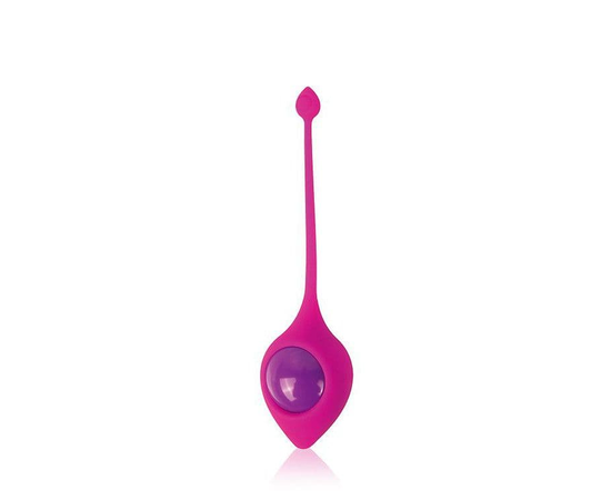 Розовый вагинальный шарик Cosmo с хвостиком, Цвет: розовый, фото 