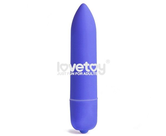 Вибропуля X-Basic Long Bullet 10 speeds - 9 см., Цвет: синий, фото 