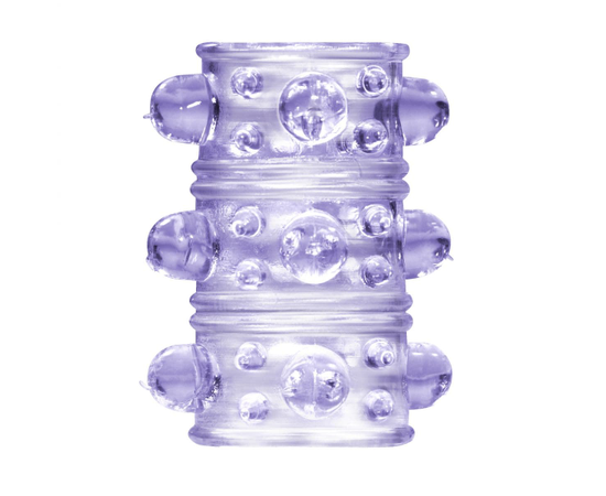 Фиолетовая насадка на пенис Rings Armour, фото 