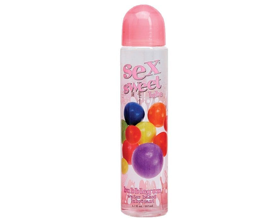 Вкусовой лубрикант Sex Sweet Lube Bubble Gum с ароматом жевачки - 197 мл., фото 