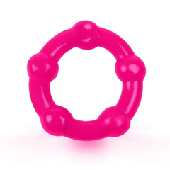 Розовое малоэластичное эрекционное кольцо, фото 