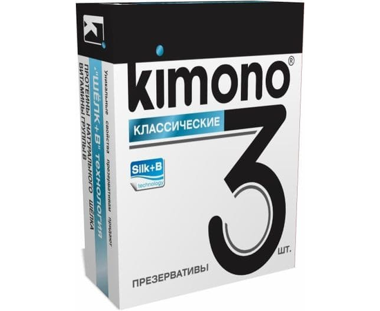 Классические презервативы KIMONO - 3 шт., фото 