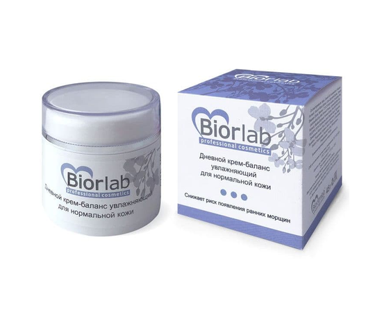 Дневной увлажняющий крем-баланс Biorlab для нормальной кожи - 45 гр., Объем: 45 гр., фото 