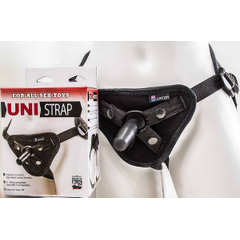 Универсальные трусики Harness UNI strap с корсетом, Цвет: черный, фото 