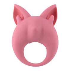 Перезаряжаемое эрекционное кольцо Kitten Kiki, Длина: 8.50, Цвет: розовый, фото 