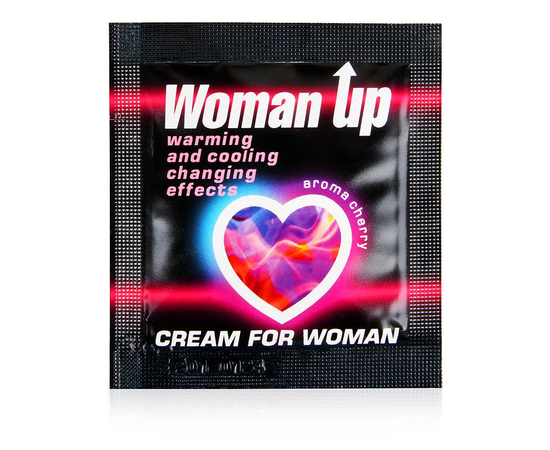 Возбуждающий крем для женщин с ароматом вишни Woman Up - 1,5 гр., фото 