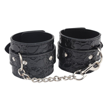 Черные наручники Be good Wrist Cuffs, фото 